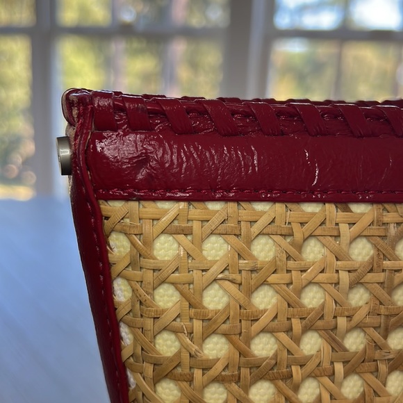 Elaine Turner Cane Woven Patent Leather Bag - Picture 10 of 13